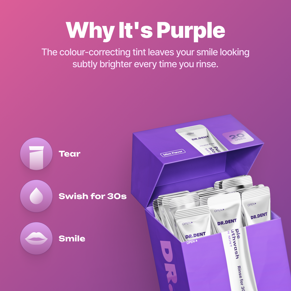 DR. DENT Purple Mouthwash